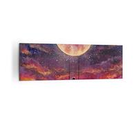 Quadro su Tela 160x50cm Stampe da Parete Luna altalena donna Grandi XXL Decorazione Murale Camera da Letto Cucina 1 pezzo Quadri Moderni Soggiorno Grafica Immagini Wall Art Canvas AB160x50-5095