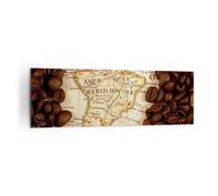 Quadro su Tela 160x50cm Sud America sementi caffè Stampe Immagini Quadri Murale