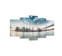 Quadro su Tela 160x85cm America appartamento architettura costruzione Murale
