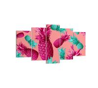 Quadro su Tela 160x85cm ananas frutta succo Stampe Immagini Quadri Murale
