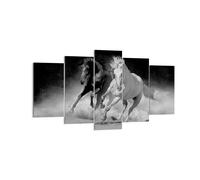 Quadro su Tela 160x85cm Andaluso Cavalli Galoppo Stampe Immagini Quadri Murale