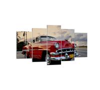 Quadro su Tela 160x85cm Automobile Cuba Cielo Stampe Immagini Quadri Murale