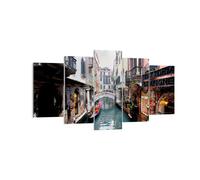Quadro su Tela 160x85cm Barca ponte turismo venezia Stampe Immagini Murale