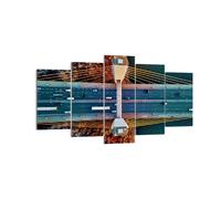 Quadro su Tela 160x85cm Bridge Siekierkowski Varsavia Stampe Immagini Murale