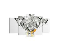 Quadro su Tela 160x85cm Caro Selvaggio floreale foresta Stampe Immagini Murale