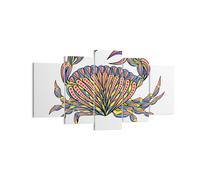 Quadro su Tela 160x85cm cibo illustrazione natura coperture Stampe Murale