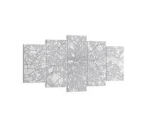 Quadro su Tela 160x85cm Città mappa Londra Stampe Immagini Quadri Moderni Murale