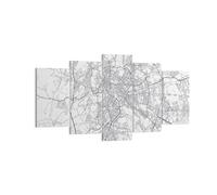 Quadro su Tela 160x85cm Città Mappa Roma Stampe Immagini Quadri Moderni Murale