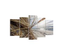 Quadro su Tela 160x85cm Costa Prospettiva Erba Stampe Immagini Quadri Murale