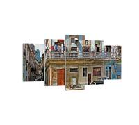 Quadro su Tela 160x85cm Cuba L'Avana balcone Stampe Immagini Quadri Murale