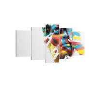Quadro su Tela 160x85cm Dipinto Viso Moderno Stampe Immagini Quadri Murale
