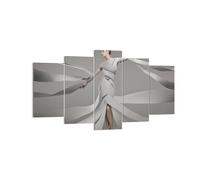 Quadro su Tela 160x85cm Donna Modello Stripes emozioni Stampe Immagini Murale