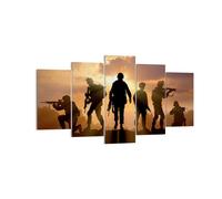 Quadro su Tela 160x85cm Esercito Armi Sole militare Stampe Immagini Murale