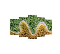 Quadro su Tela 160x85cm Fotografia aerea modo foresta Stampe Immagini Murale