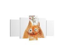 Quadro su Tela 160x85cm Gatto topo bambini Stampe Immagini Quadri Moderni Murale