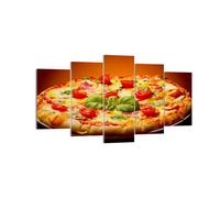Quadro su Tela 160x85cm Italia pizza tradizione cibo Stampe Immagini Murale