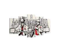 Quadro su Tela 160x85cm jazz musica musicista Stampe Immagini Quadri Murale