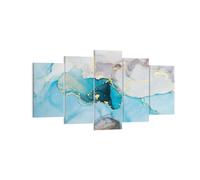 Quadro su Tela 160x85cm Marmo moderno blu Stampe Immagini Quadri Moderni Murale