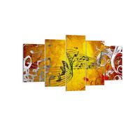 Quadro su Tela 160x85cm Musica concerto divertimento fiore Stampe Murale