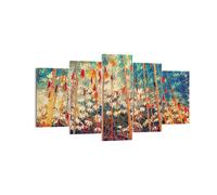 Quadro su Tela 160x85cm Piante Tropicali Arancioni Stampe Immagini Quadri Murale