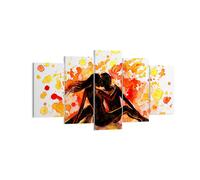 Quadro su Tela 160x85cm Relazione di coppia bacio multicolore luna di miele