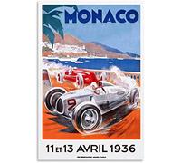 Quadro Su Tela 30 * 50cm Senza Cornice 936 Grand Prix De Monaco Poster Arredamento Casa Decorativo Soggiorno Camera da letto