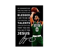 Quadro Su Tela 30 * 50cm Senza Cornice Giocatore di basket Rookie Jayson Tatum Sport Tela decorativa Wall Art Soggiorno Poster Camera da letto
