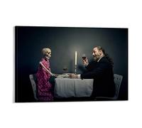 Quadro Su Tela 30 * 50cm Senza Cornice Stile realistico ristorante Strike Up una conversazione Tela decorativa Wall Art Soggiorno Poster Camera da letto