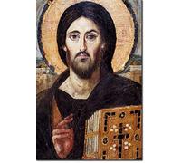Quadro Su Tela 50 * 70cm Senza Cornice Monastero di Santa Caterina - Cristo Pantocrato Iconografia da parete Pantocratore Soggiorno Poster Camera da letto Decorazione Pittura