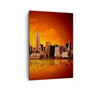 Quadro su Tela 50x70cm America architettura strada turismo Stampe Murale