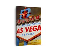 Quadro su Tela 50x70cm America destinazione las vegas Stampe Immagini Murale