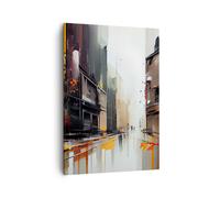 Quadro su Tela 50x70cm Architettura Arte Moderna Città Stampe Immagini Murale
