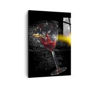 Quadro su Tela 50x70cm Arma Bullet Bicchiere Vite Stampe Immagini Quadri Murale