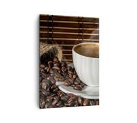 Quadro su Tela 50x70cm Aroma caffè grani Stampe Immagini Quadri Moderni Murale