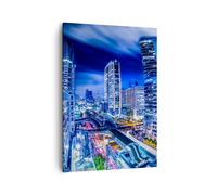 Quadro su Tela 50x70cm Asia bangkok città architettura Stampe Immagini Murale