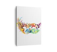 Quadro su Tela 50x70cm Bandiera Carnevale Brasile Stampe Immagini Quadri Murale