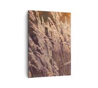 Quadro su Tela 50x70cm Boho Spighe Di Grano Campo Stampe Immagini Quadri Murale