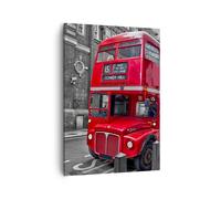 Quadro su Tela 50x70cm Bus monumento Londra storia Stampe Immagini Quadri Murale