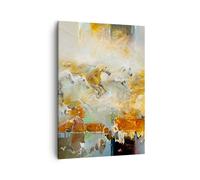 Quadro su Tela 50x70cm Cavalli Galoppo Stampe Immagini Quadri Murale