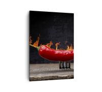 Quadro su Tela 50x70cm Chilli Paprika biologica l'agricoltura Stampe Murale