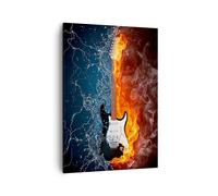 Quadro su Tela 50x70cm Chitarra Strumento Musica Stampe Immagini Quadri Murale