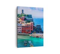 Quadro su Tela 50x70cm Colori Edifici Italia Stampe Immagini Quadri Murale