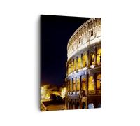 Quadro su Tela 50x70cm Coloseum roma architettura Stampe Immagini Quadri Murale