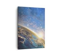 Quadro su Tela 50x70cm cosmo terra Stampe Immagini Quadri Moderni Murale