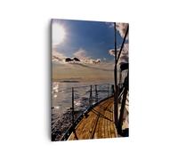 Quadro su Tela 50x70cm Croazia yacht vela barca a vela Stampe Immagini Murale