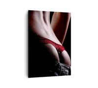 Quadro su Tela 50x70cm Donna corpo perizoma Stampe Immagini Quadri Murale