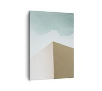 Quadro su Tela 50x70cm Edifici Architettura Tridimensionale Stampe Murale