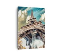 Quadro su Tela 50x70cm Eiffel ingegneria europa francia Stampe Immagini Murale