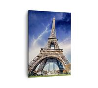 Quadro su Tela 50x70cm Eiffle Parigi Torre Stampe Immagini Quadri Moderni Murale