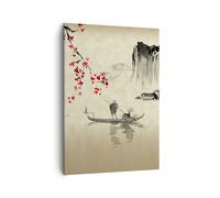 Quadro su Tela 50x70cm Fiore Ciliegie Giappone Stampe Immagini Quadri Murale